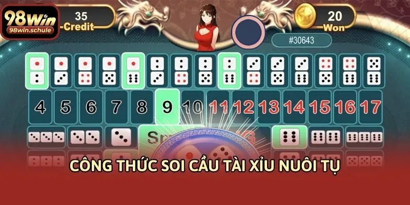 Công thức soi cầu tài xỉu nuôi tụ